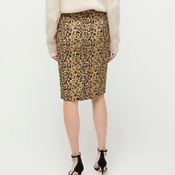 J.Crew No.2 Leopard Pencil Skirt - Picture 5 of 8
